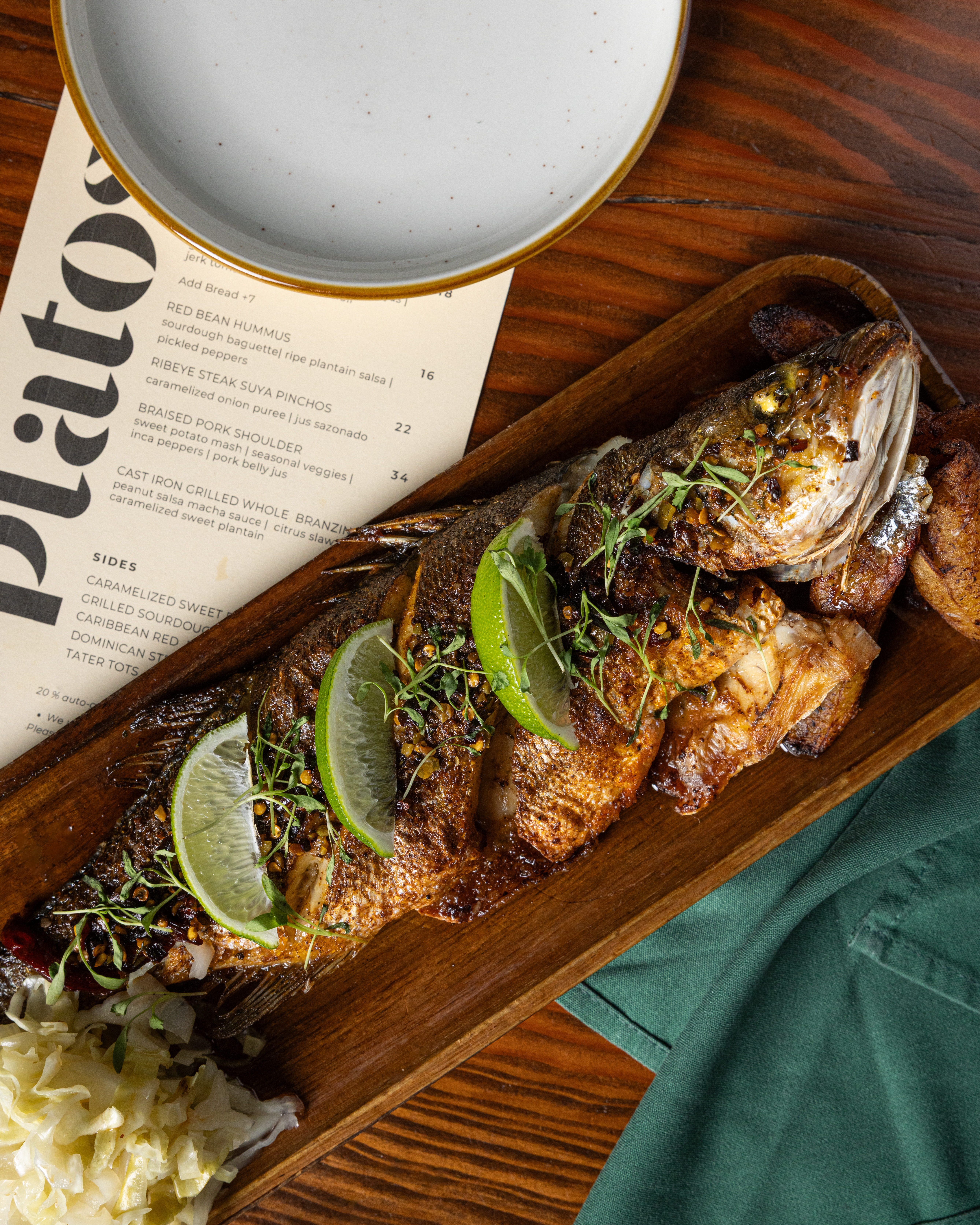 Whole Roasted Branzino